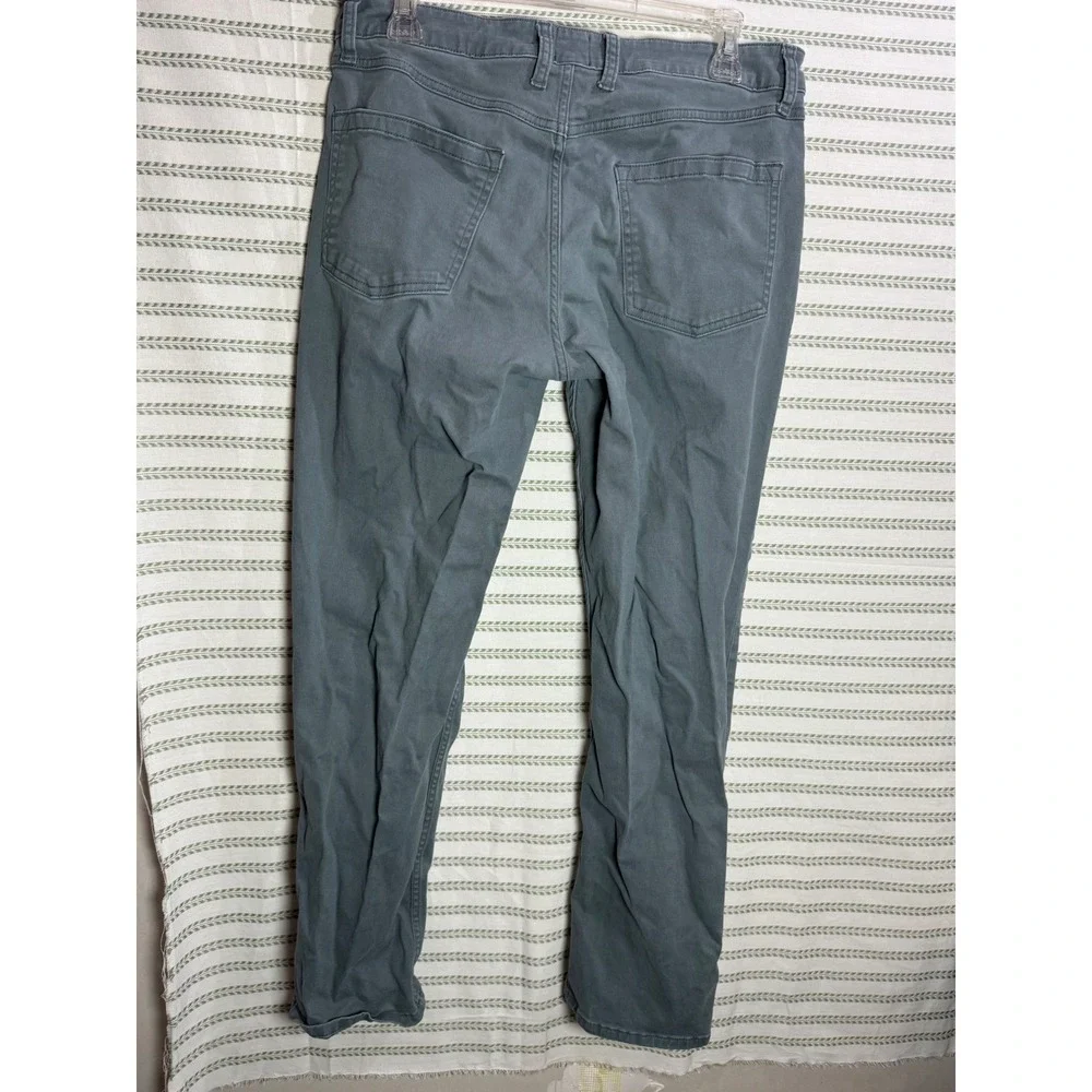 Gap Mens Slim Fit Chino Pants Sage Green Cotton Stretch Tapered Leg Size 30x30